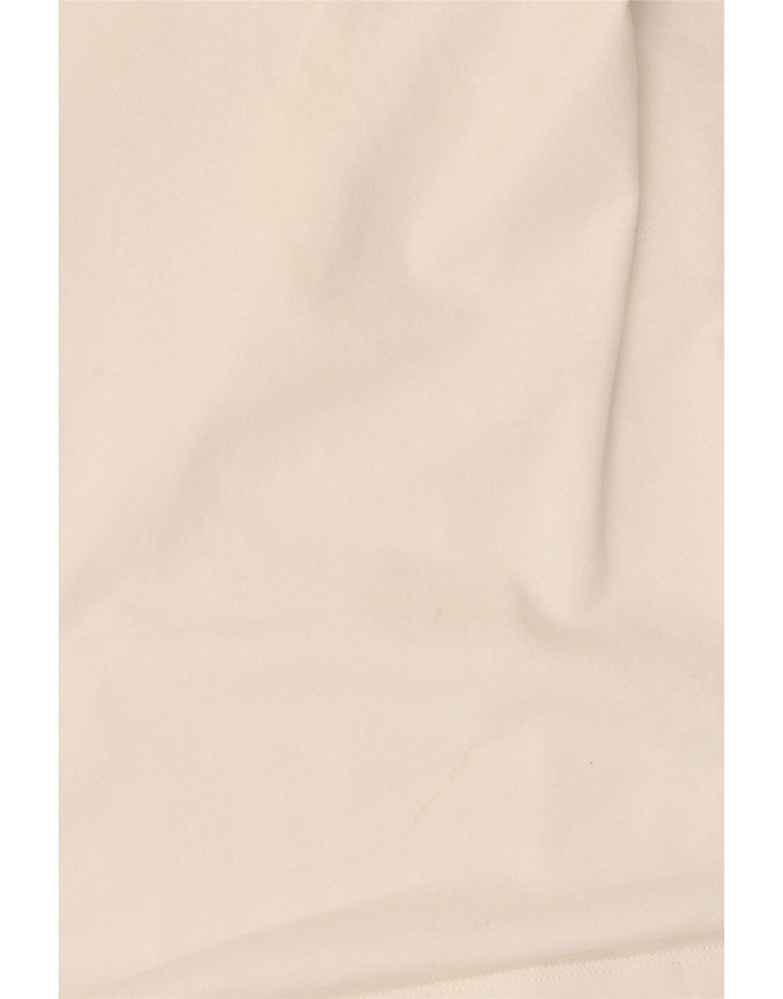 Bluză supradimensionată pentru femei Moschino UK 20 2XL Bumbac alb