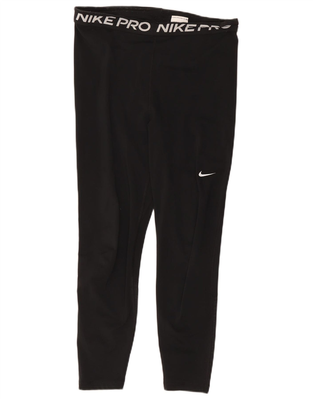 Leggings Nike Dri Fit Crop Graphic pentru femei UK 14 Poliester negru mare