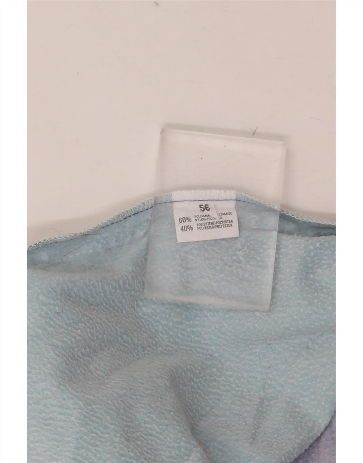 Pantaloni de trening grafic ASICS pentru bărbați, albastru mediu, poliamidă bloc de culoare