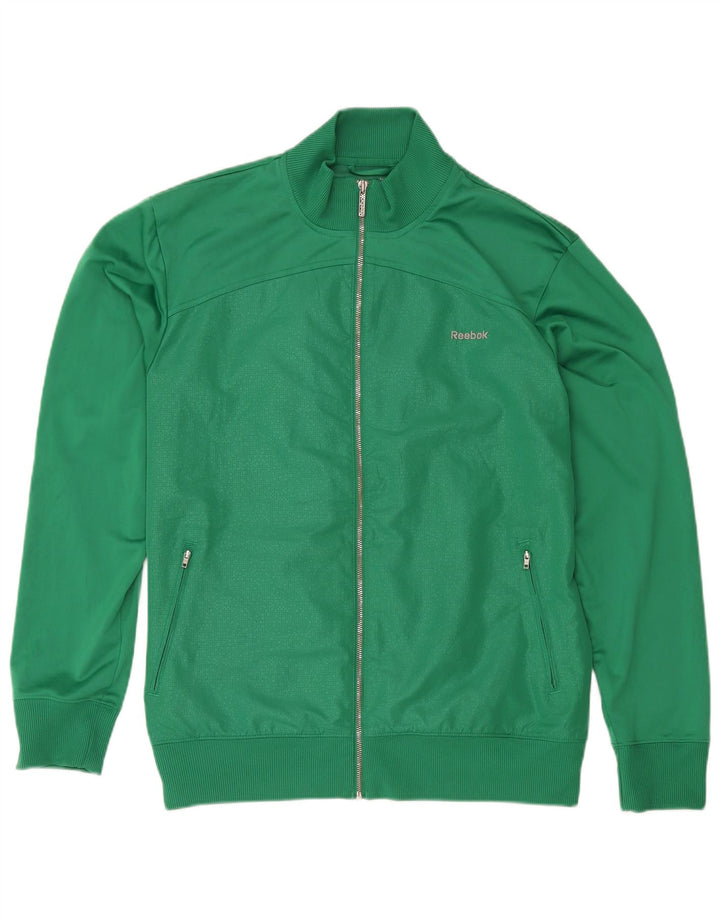 Jachetă de trening pentru bărbați Reebok, XL, poliester verde