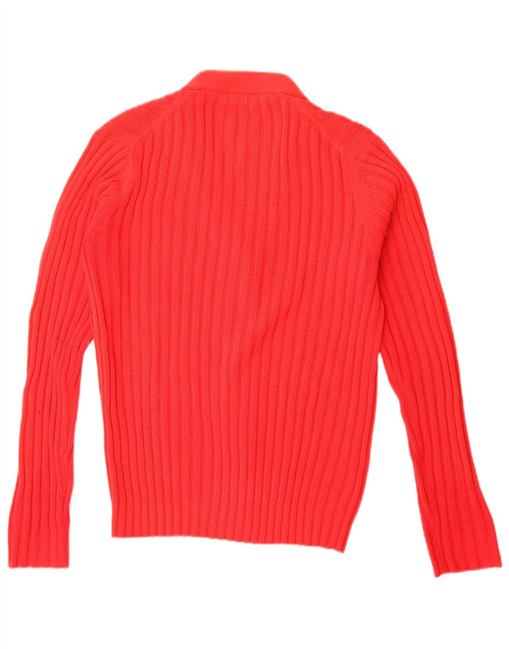 Pulover Cardigan Vintage pentru Damă IT 42 Roșu Mediu Acrilic