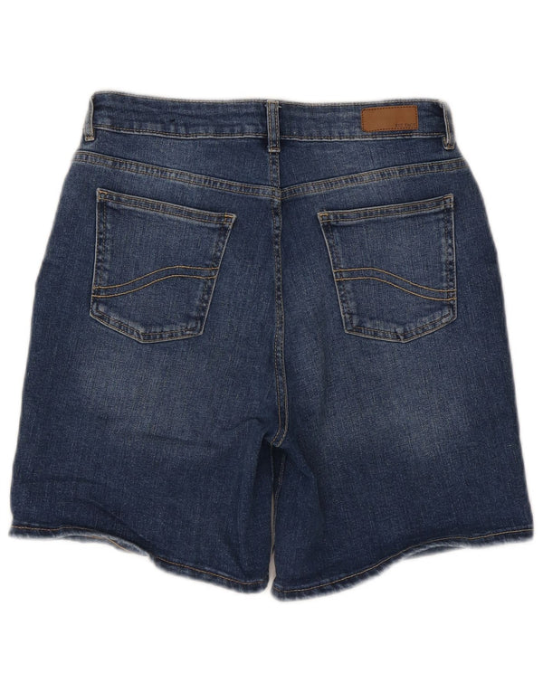 Pantaloni scurți denim Darley Fat Face pentru femei UK 12 Medium W28 Bumbac albastru