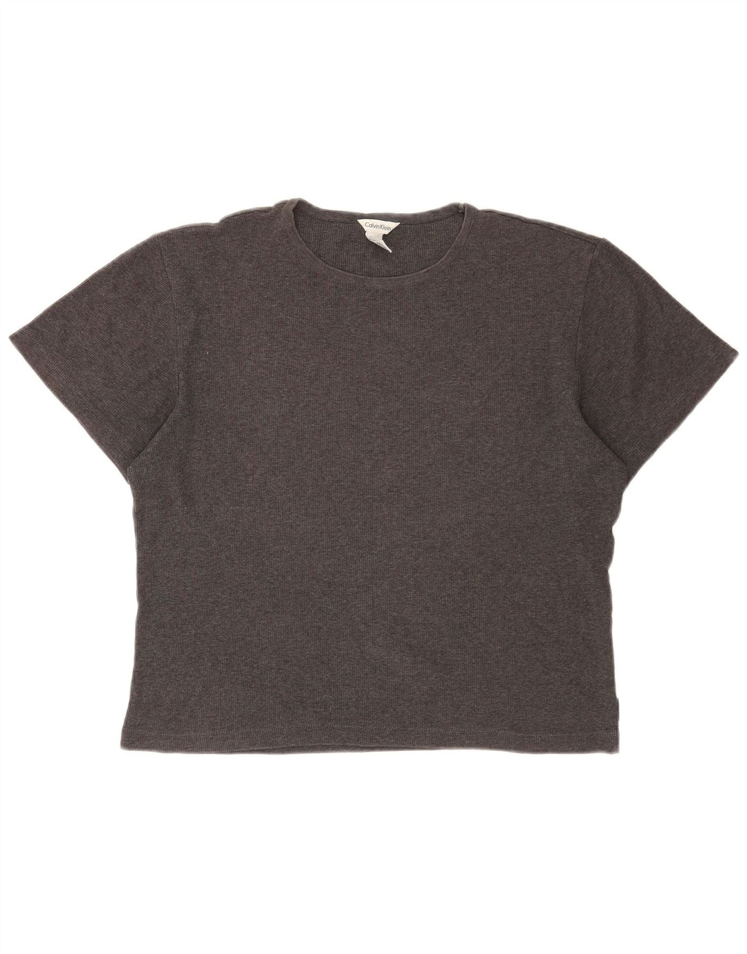CALVIN KLEIN Tricou supradimensionat pentru femei UK 14 Bumbac gri mediu