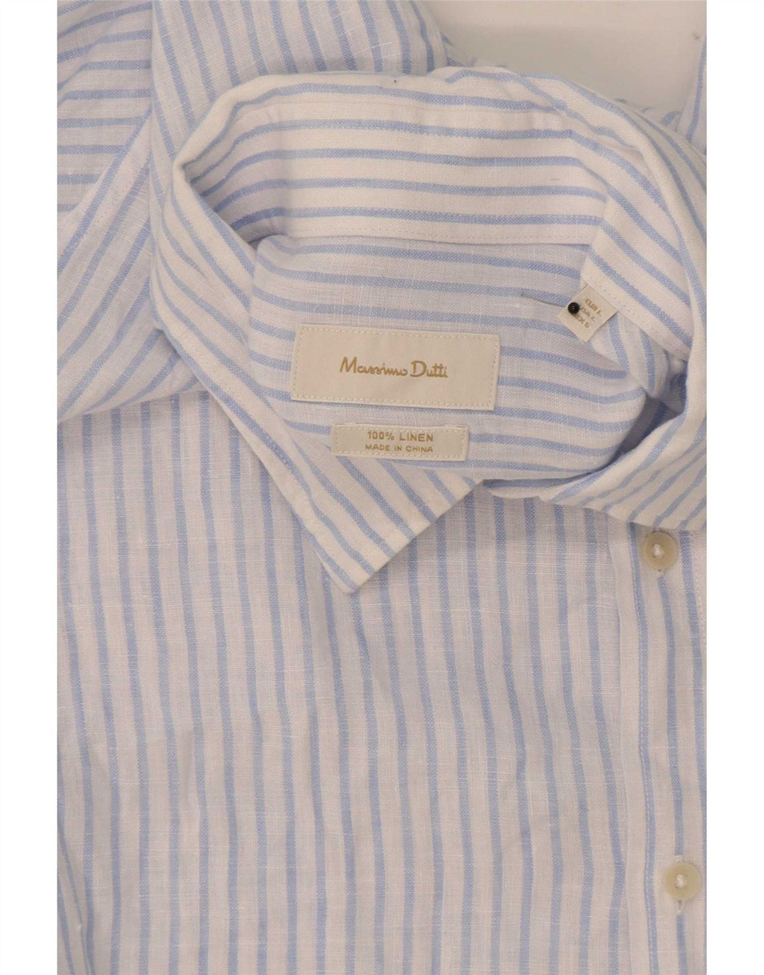 Cămașă Massimo Dutti pentru bărbați, lenjerie mare cu dungi albastre