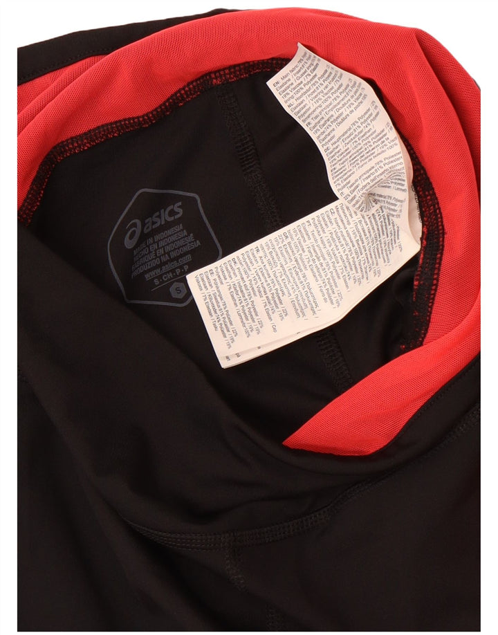 Leggings Capri pentru femei Asics UK 10, negru, poliester color bloc