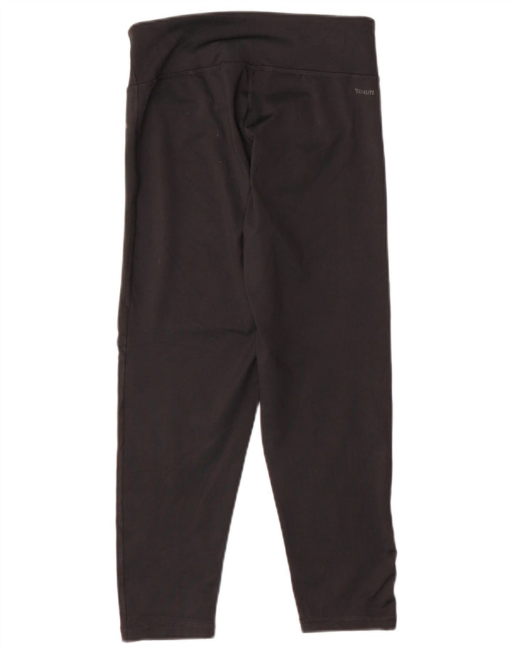 Leggings ADIDAS Climalite Graphic Capri pentru femei UK 8/10 Small Black