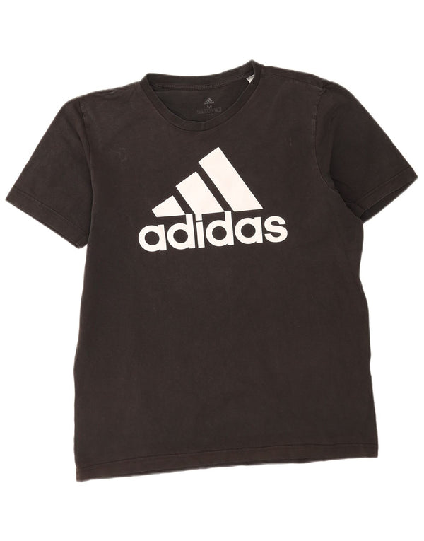 Tricou grafic Adidas pentru bărbați Top mediu negru bumbac