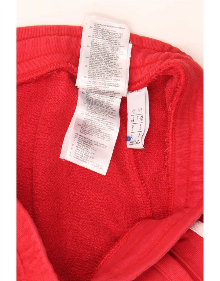 Pantaloni scurți sport adidas pentru bărbați, bumbac roșu mic
