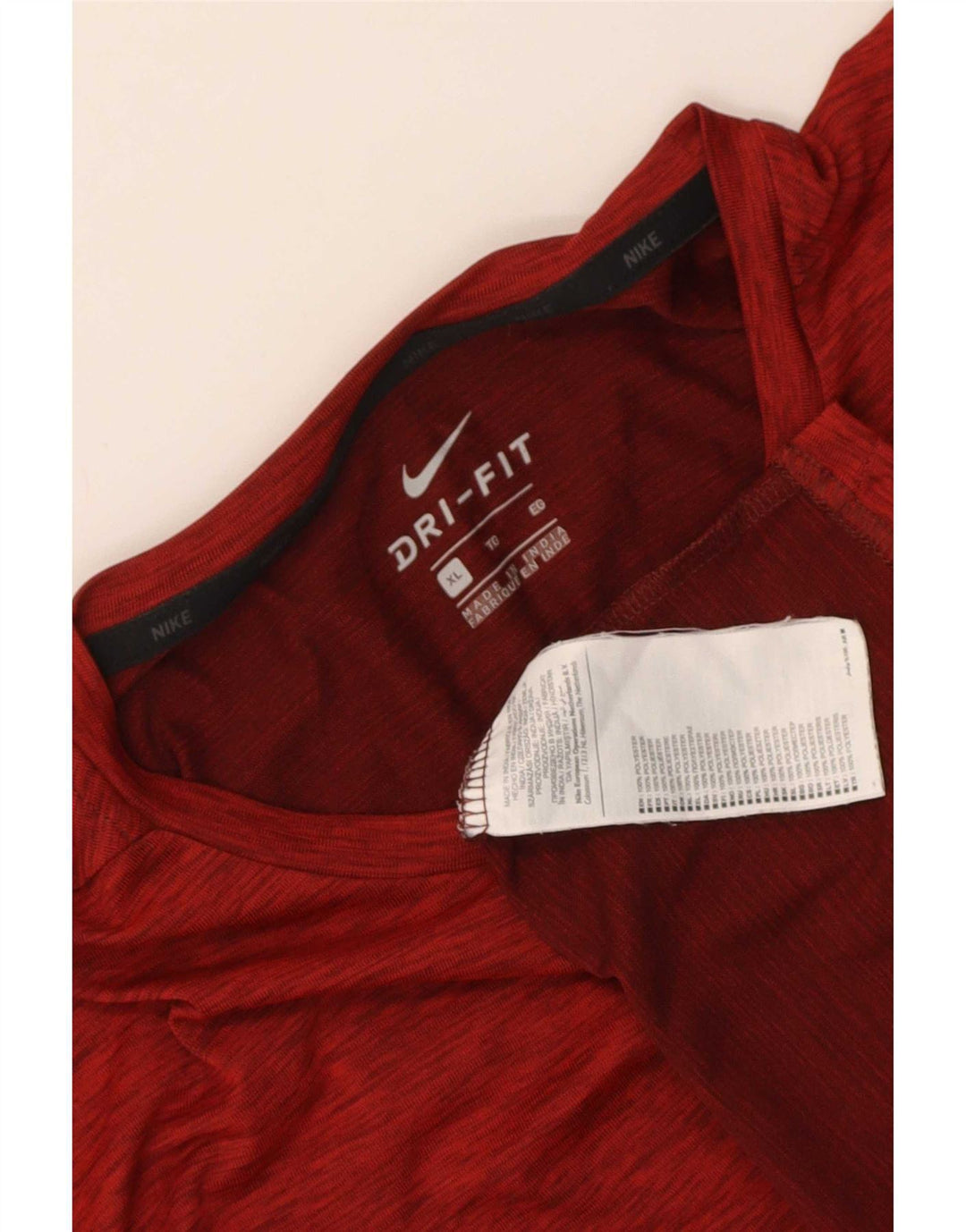 Tricou Nike Dri Fit pentru bărbați Top XL Poliester cu pături roșii