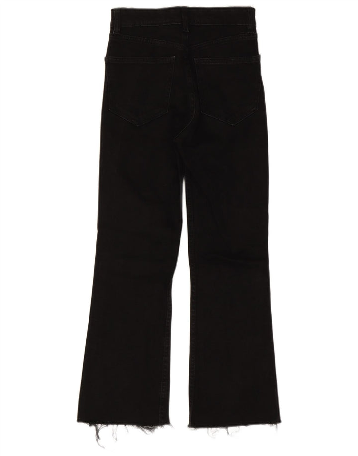 Blugi pentru femei Bootcut Zara EU 34 2XS L24 L24 Bumbac negru