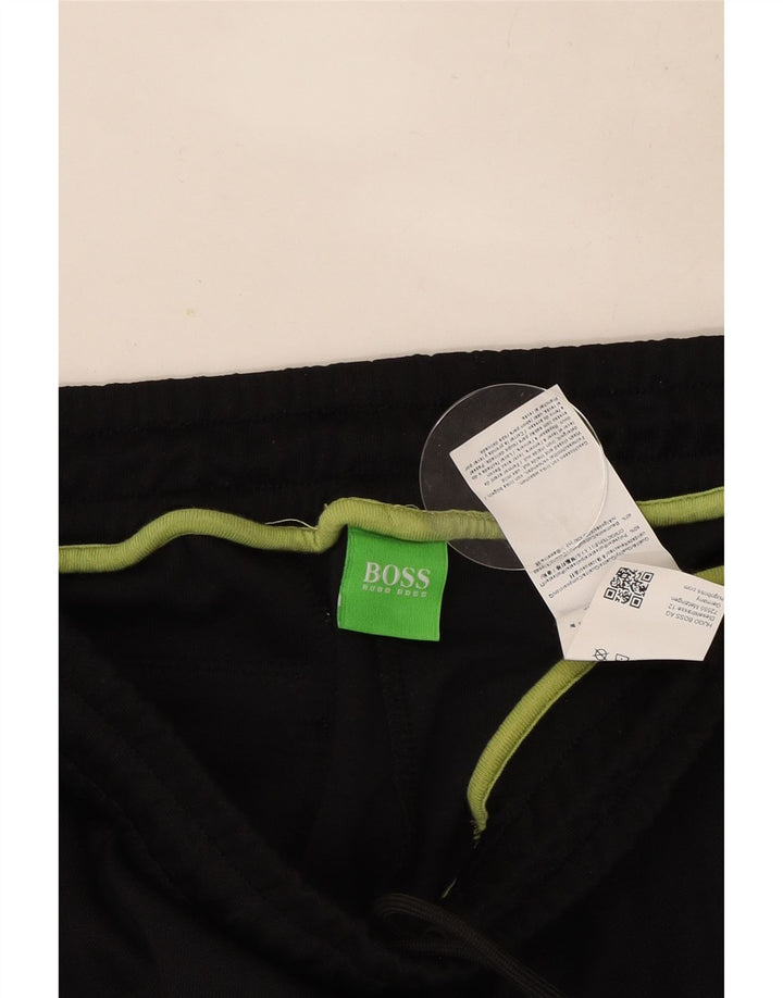 Pantaloni de trening pentru bărbați Hugo Boss Poliester mediu negru