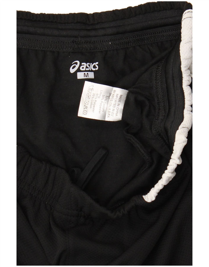 Pantaloni scurti sport Asics pentru femei UK 12 Medium Black Colorblock Poliester