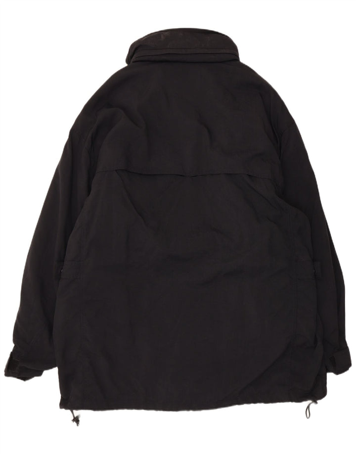Jachetă vintage pentru bărbați, IT 54 2XL, nailon negru