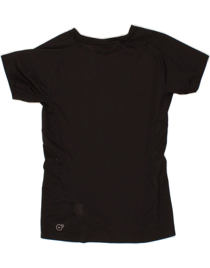 PUMA Girls Graphic T-Shirt Top 11-12 Years Black Polyester Vintage Puma and Second-Hand Puma from Messina Hembry 
