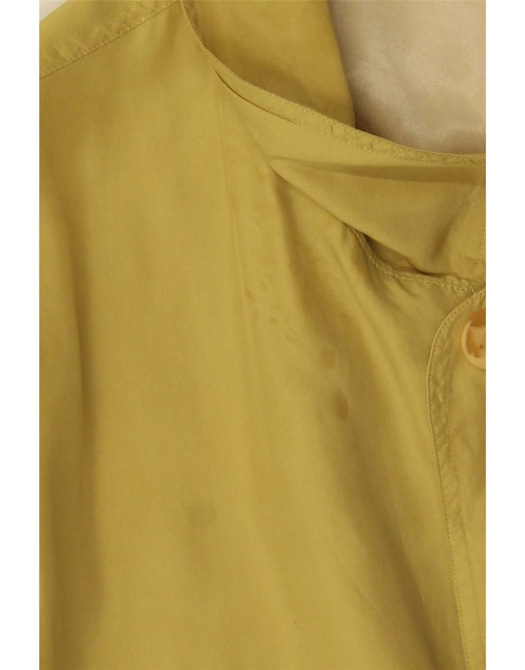 Jachetă vintage pentru bărbați, UK 44 2XL, mătase galbenă