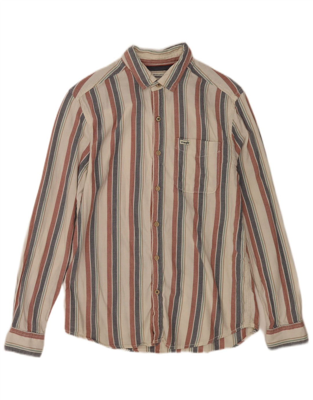 Cămașă Wrangler pentru bărbați, cu tăiere obișnuită, mică, multicoloră, cu dungi