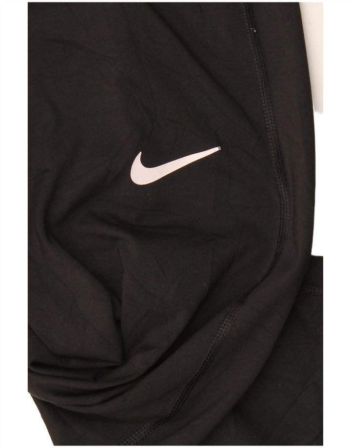 Leggings NIKE Dri Fit Graphic pentru femei UK 10 Poliester negru mic