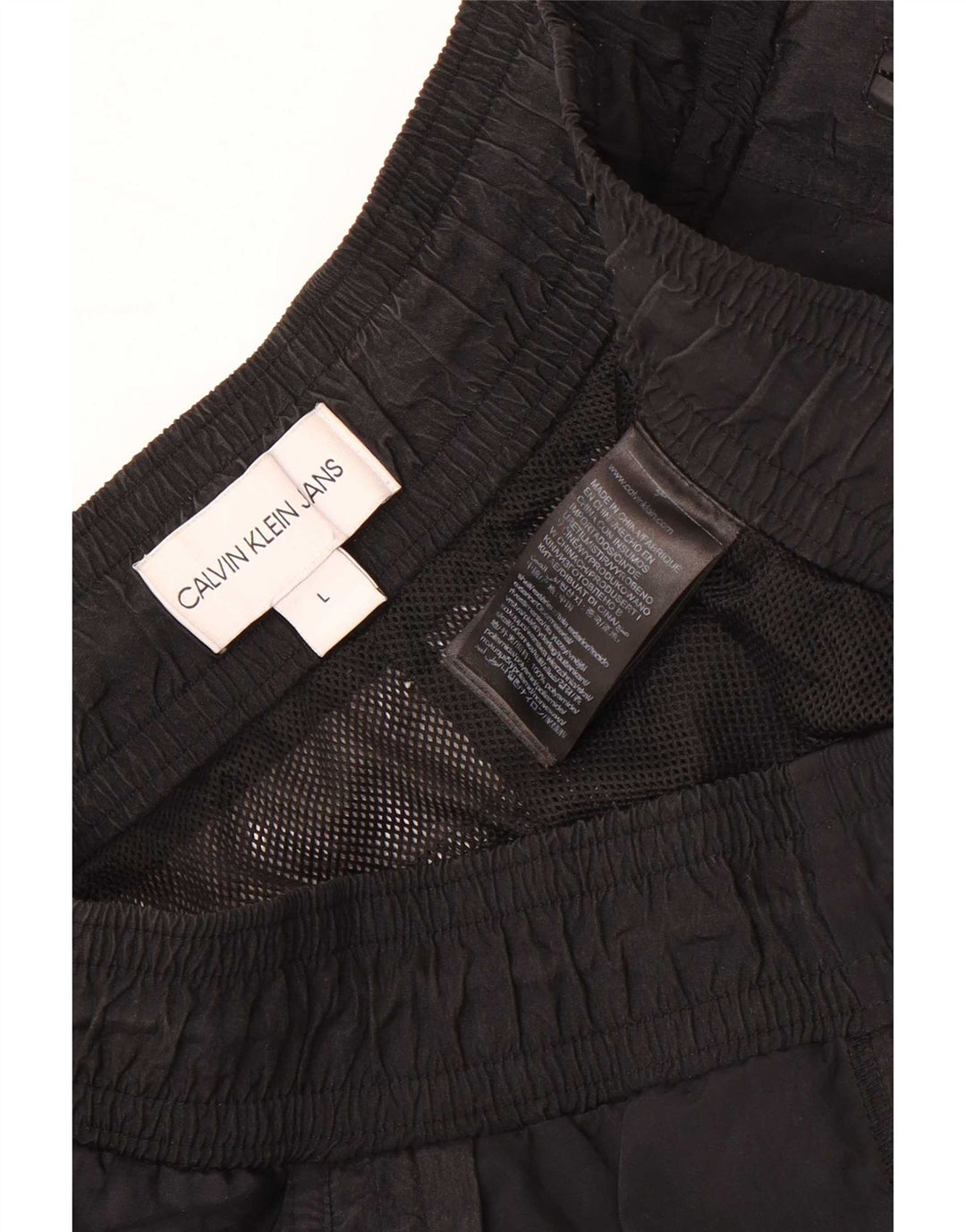 Pantaloni de trening Calvin Klein pentru bărbați Pantaloni de jogging mari Poliamidă neagră