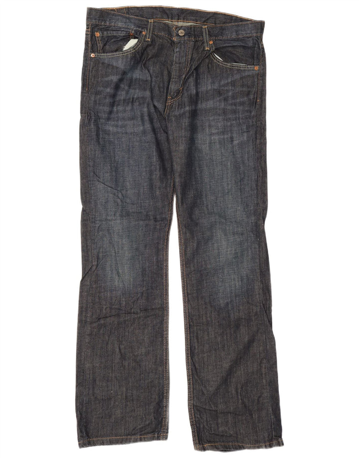 Blugi pentru bărbați Levi's 527 Bootcut W36 L32 Bumbac bleumarin