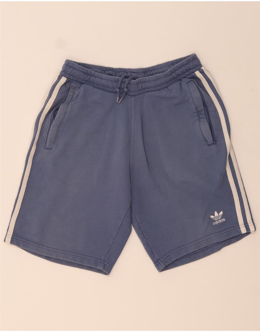 Pantaloni scurți sport pentru bărbați Adidas Mic, albastru, bumbac