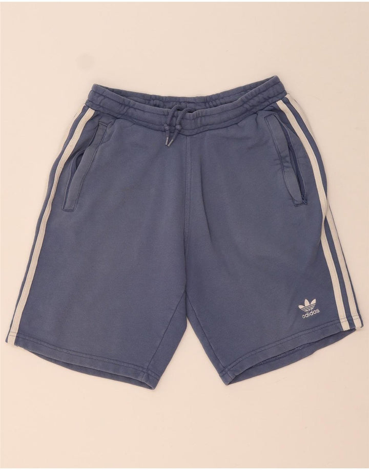 Pantaloni scurți sport pentru bărbați Adidas Mic, albastru, bumbac