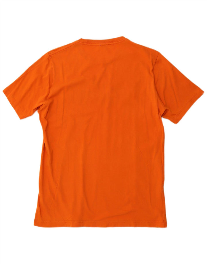 Tricou grafic pentru bărbați DIESEL Top din bumbac portocaliu mediu