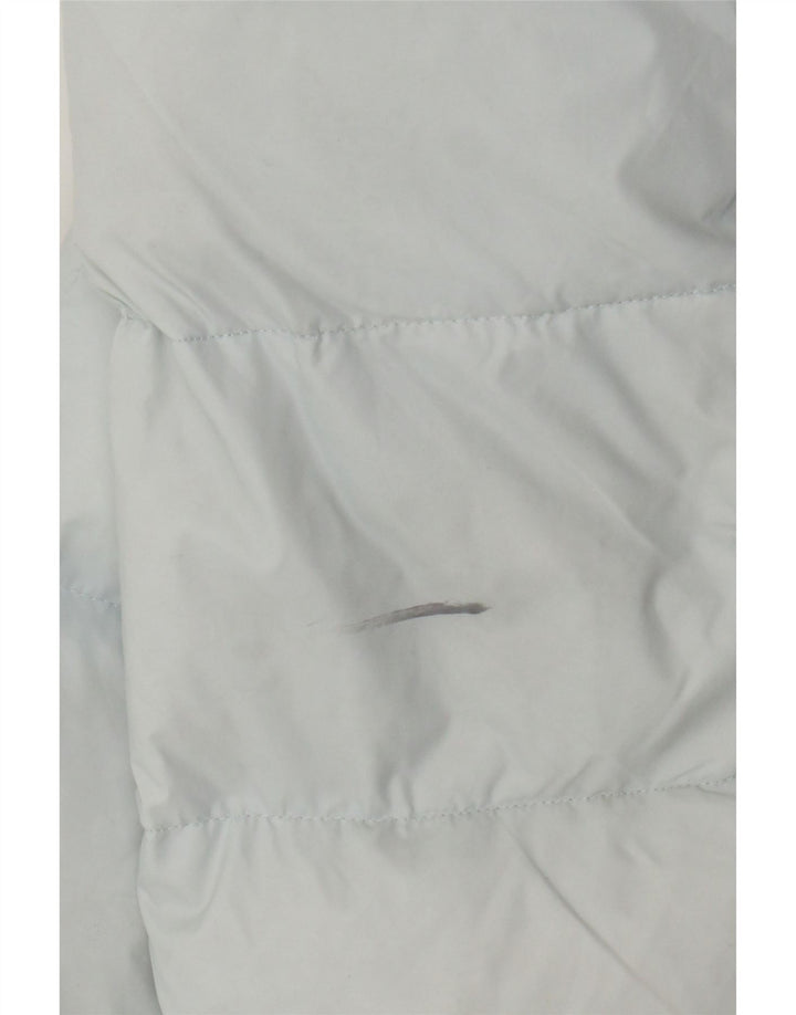 Jachetă căptușită cu glugă Superdry pentru femei UK 8 Small Blue Nylon