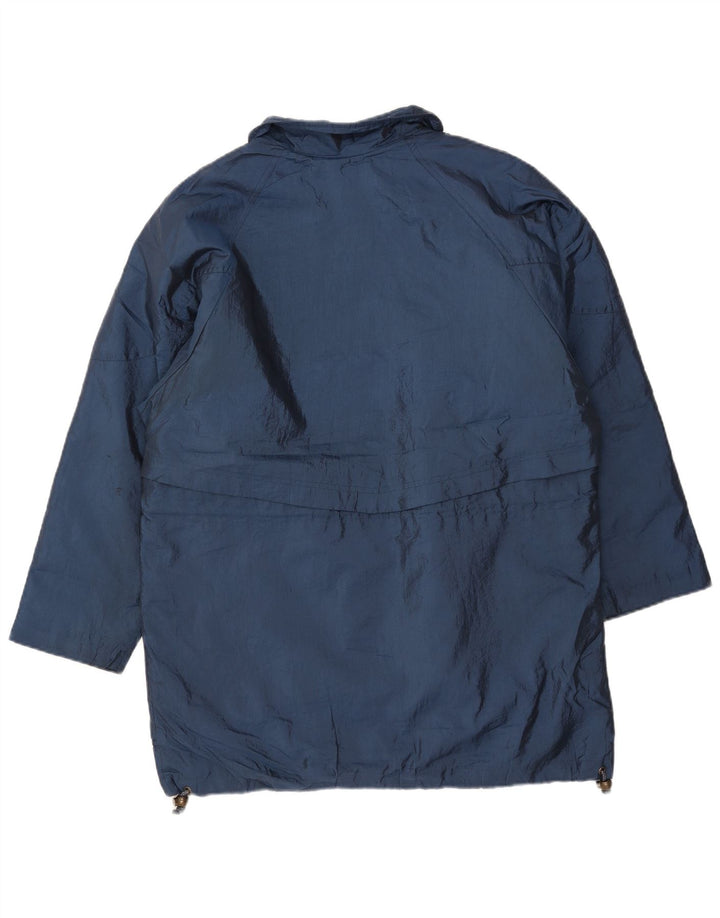 LONDON FOG Jachetă de vânt supradimensionată pentru femei UK 10 Small Bleumarin