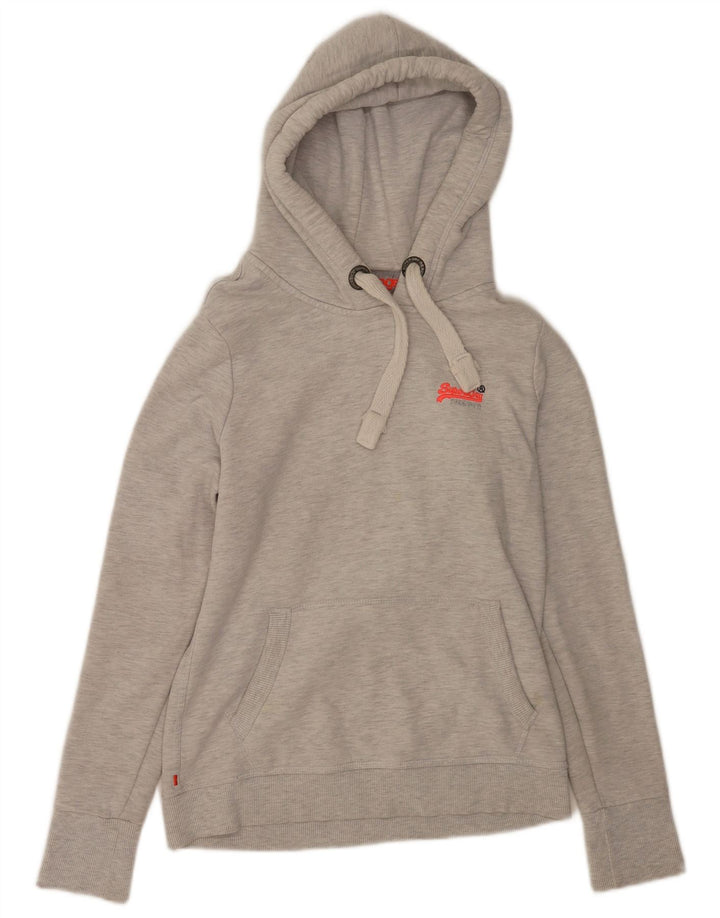 Pulover Superdry pentru damă, UK 14, bumbac gri mediu