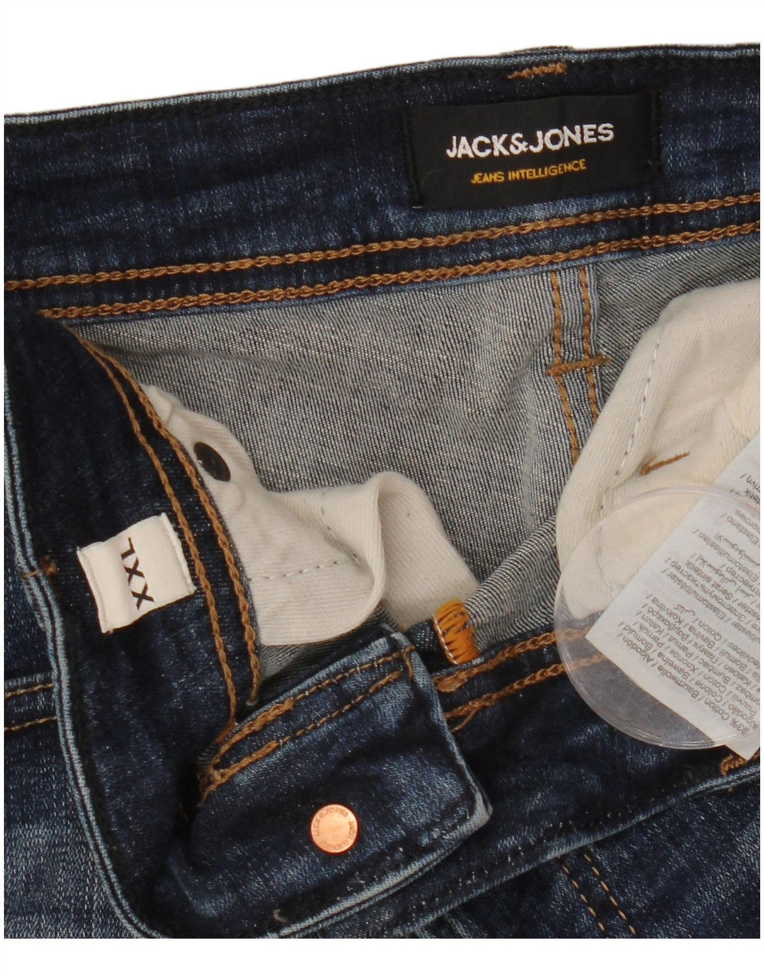 Pantaloni scurți din blugi pentru bărbați JACK & JONES 2XL W42 Bumbac albastru