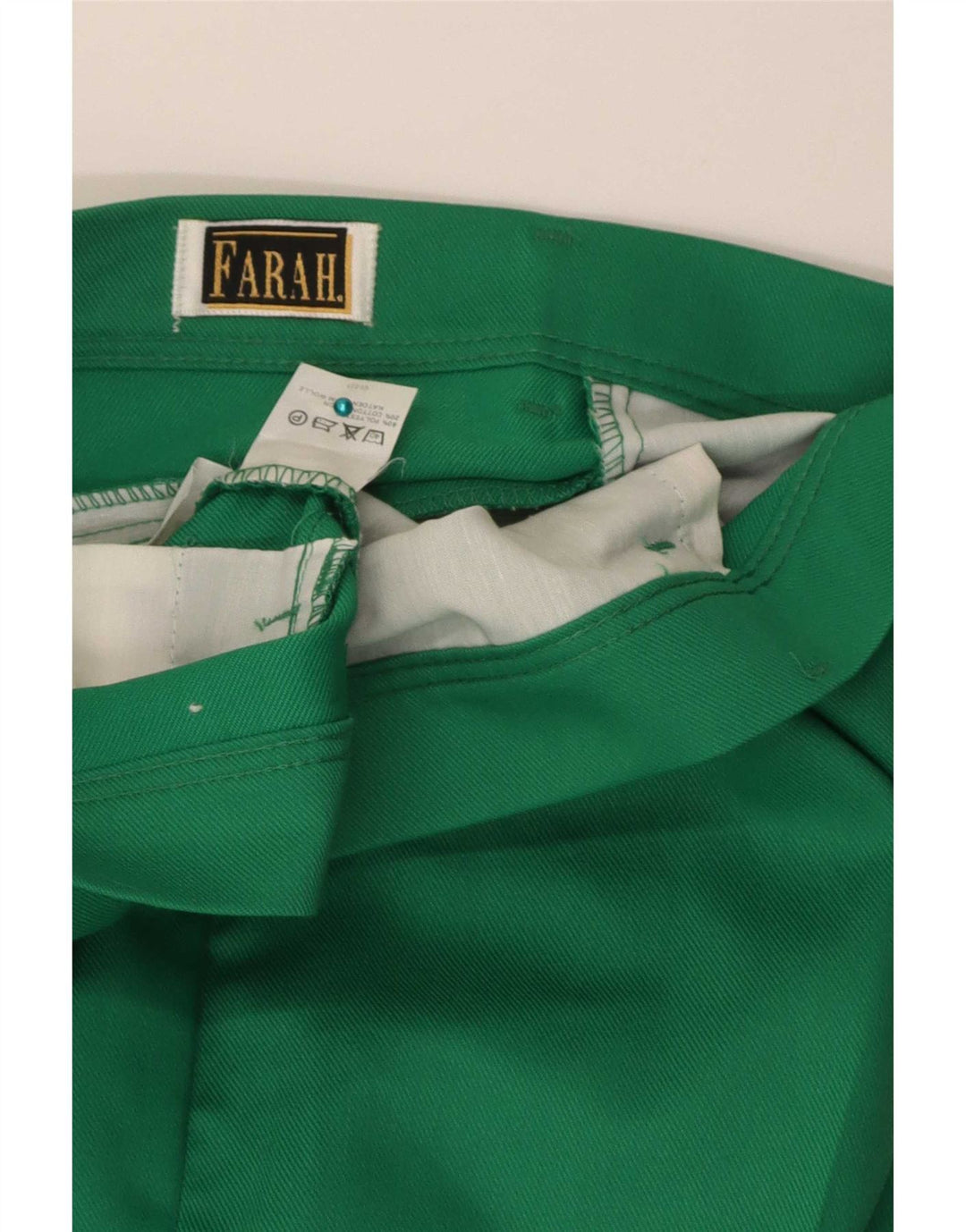 Pantaloni casual drepti pentru femei Farah L36 L34 Poliester verde