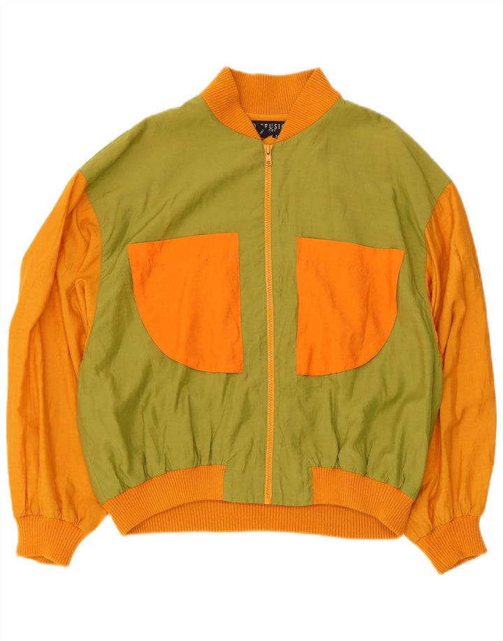 Jachetă bomber grafică pentru femei I.B Diffusion US 10, verde mare, color block
