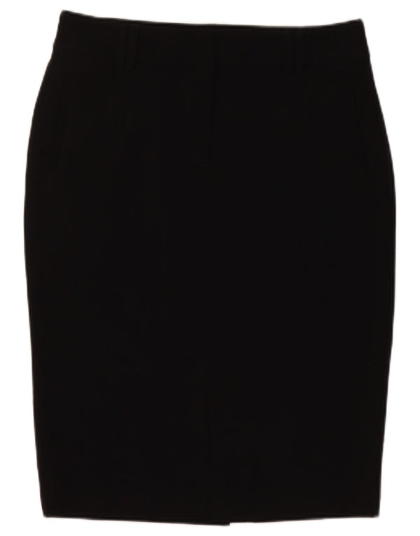 Fusta creion pentru femei Marks & Spencer UK 12 Medium W30 Poliester negru
