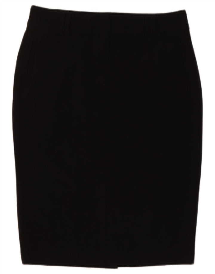 Fusta creion pentru femei Marks & Spencer UK 12 Medium W30 Poliester negru