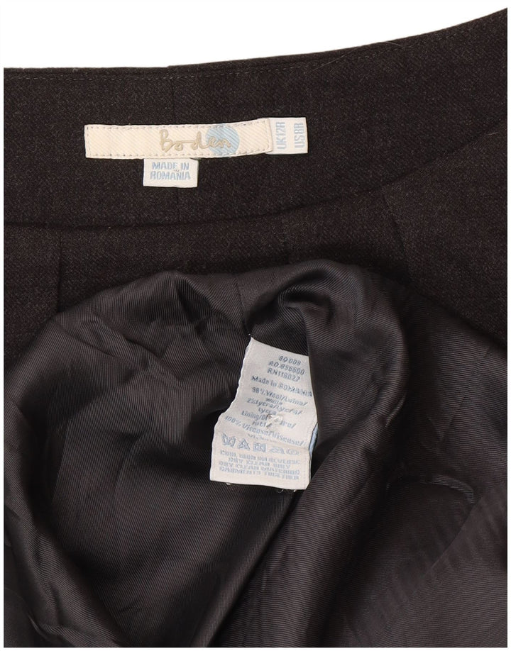 Rochie Boden pentru femei, cu mâneci 3/4, tip teacă obișnuită UK 12 Lână gri medie