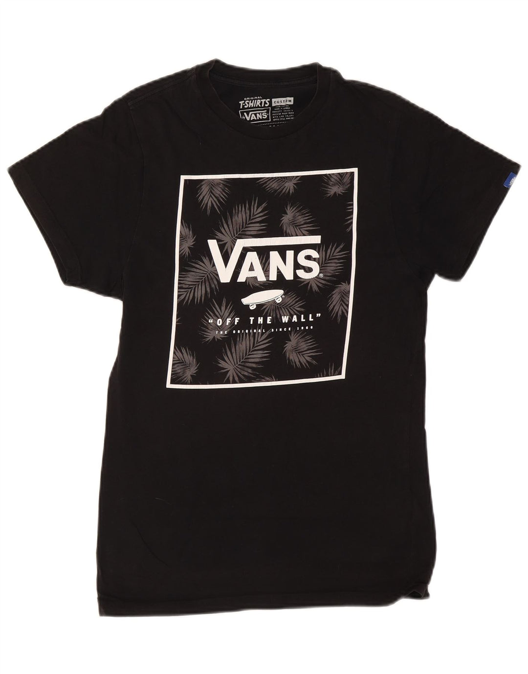 Tricou grafic personalizat VANS pentru bărbați Top mic bumbac negru