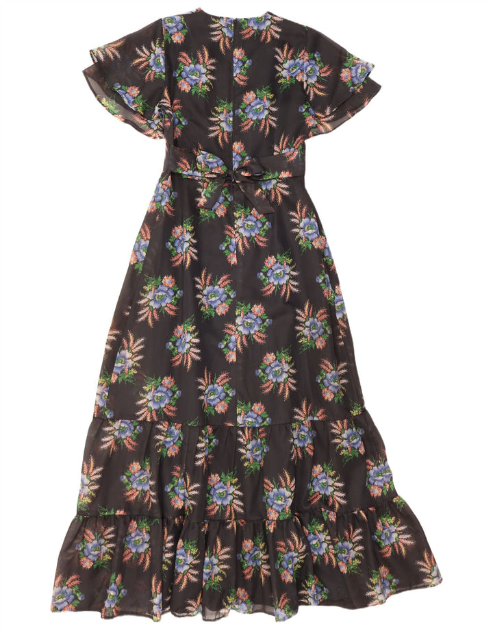 Rochie maxi pentru femei Diolen EU 42 Poliester floral negru mare