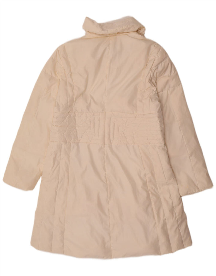 MIXTURE Womens Padded Coat IT 48 XL Off White Polyester