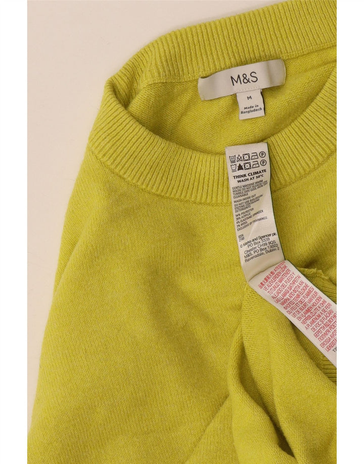 Pulover pentru femei Marks & Spencer cu decolteu triplu UK 14 Galben mediu