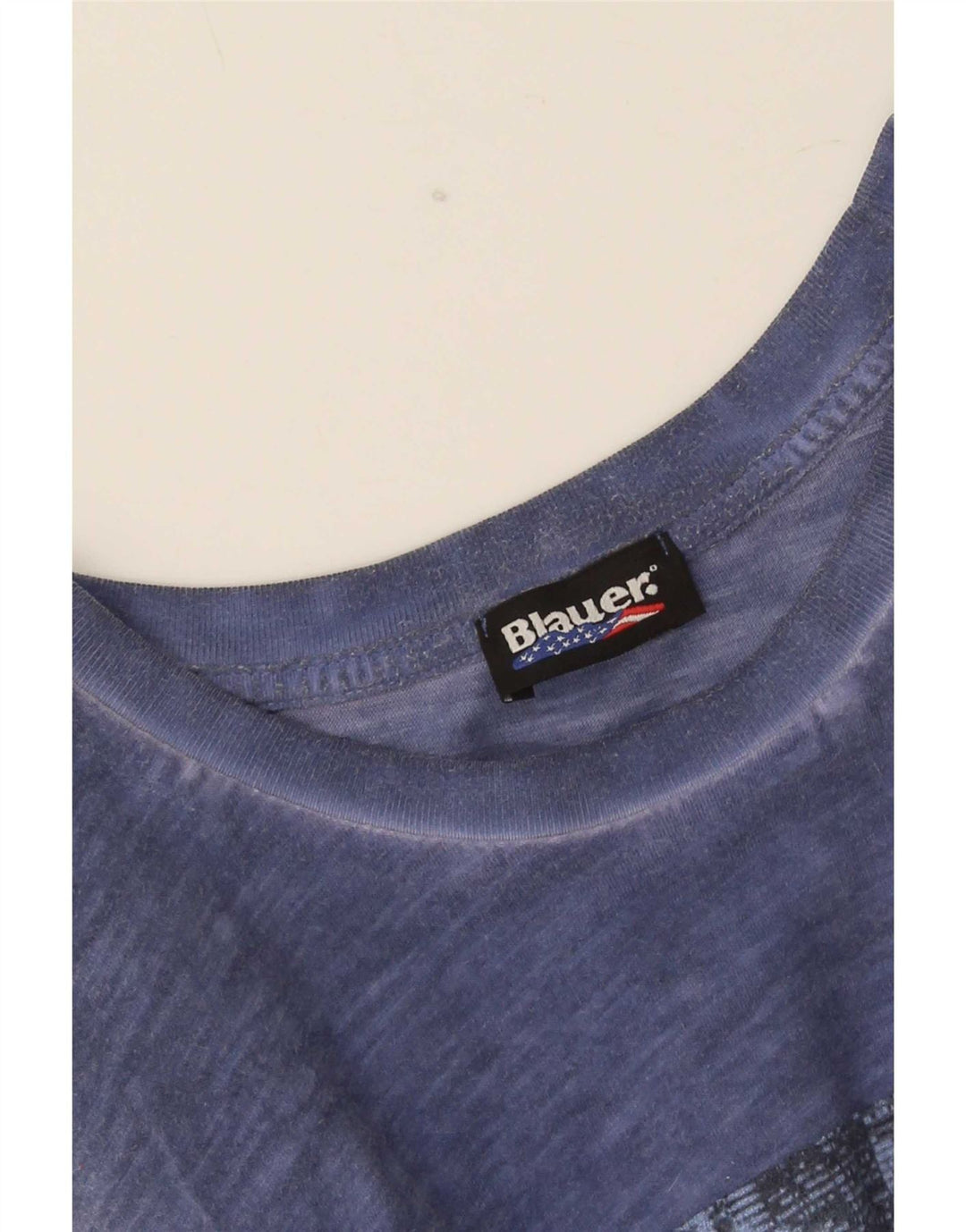 Tricou grafic Blauer pentru bărbați Top Mediu Bleumarin