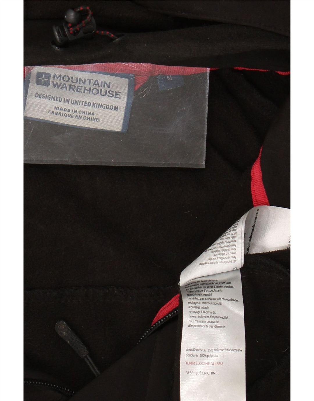 MOUNTAIN WAREHOUSE Jachetă Windbreaker pentru bărbați UK 38 Poliester mediu negru