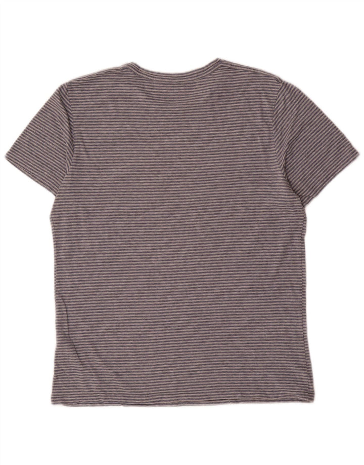 Tricou pentru bărbați All Saints Top mare gri cu dungi