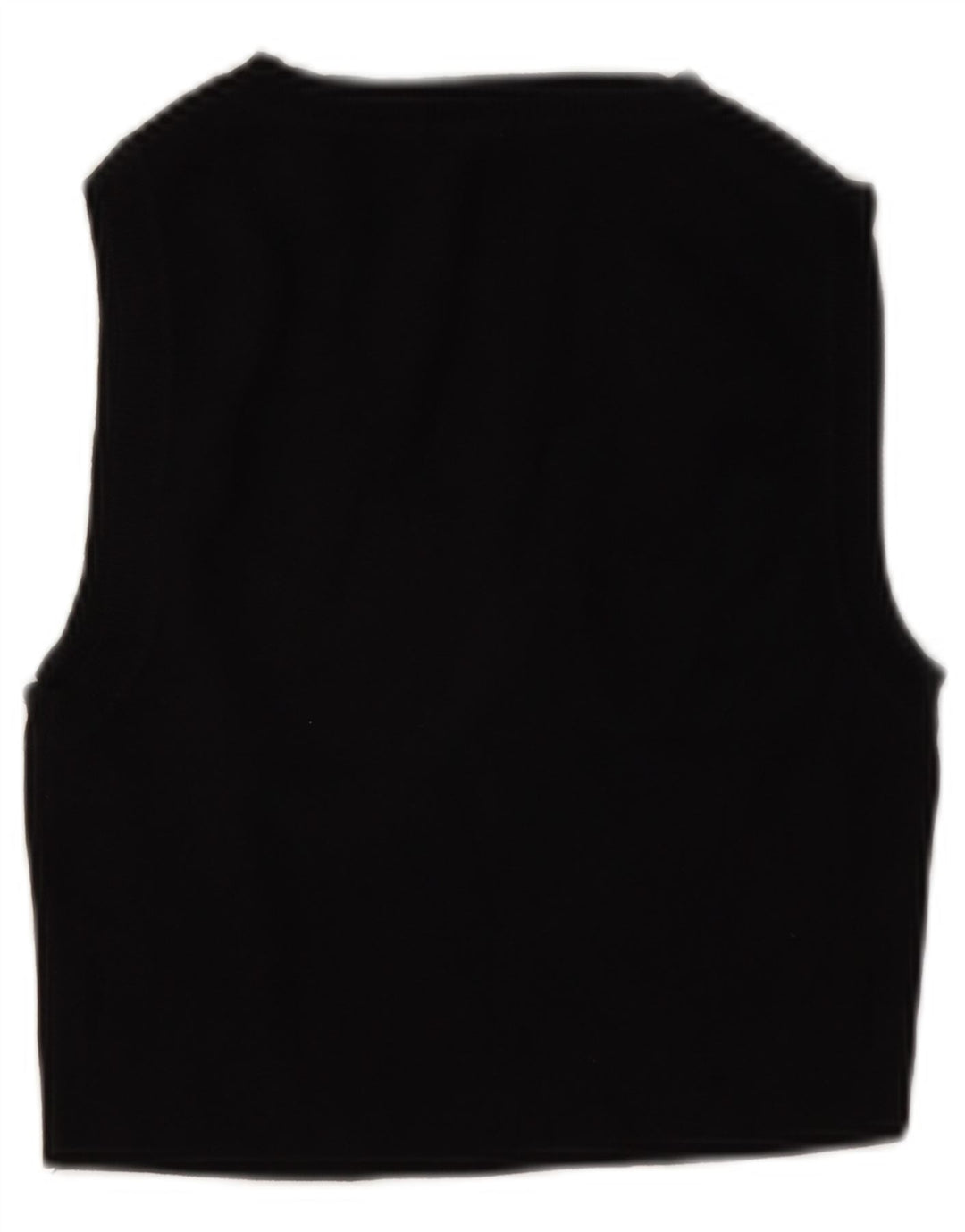 Vesta Crop Top pentru femei Zara UK 12 Medium Black Viscose