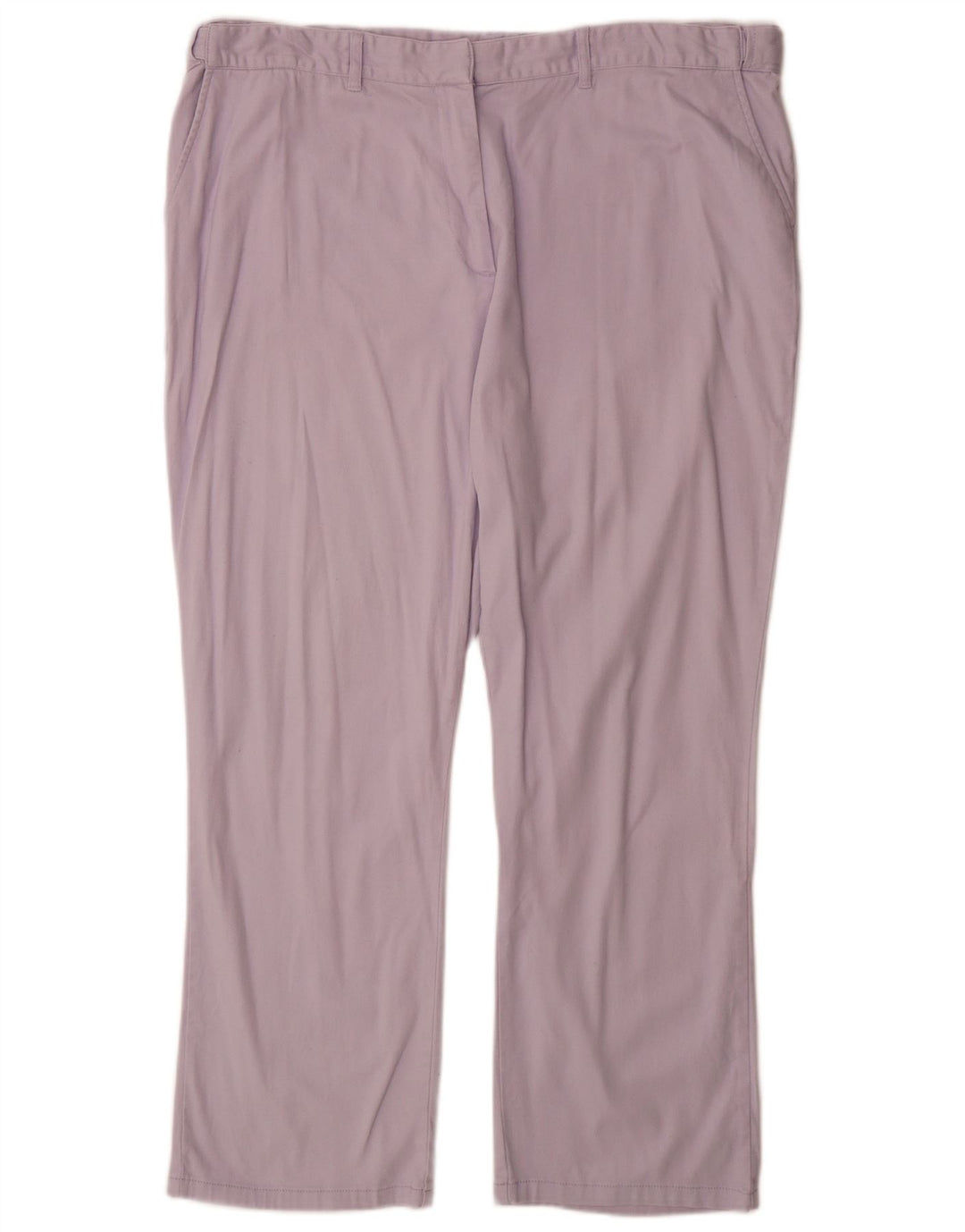 COTTON TRADERS Pantaloni chino drepti pentru femei UK 22 3XL W40 L30 Violet