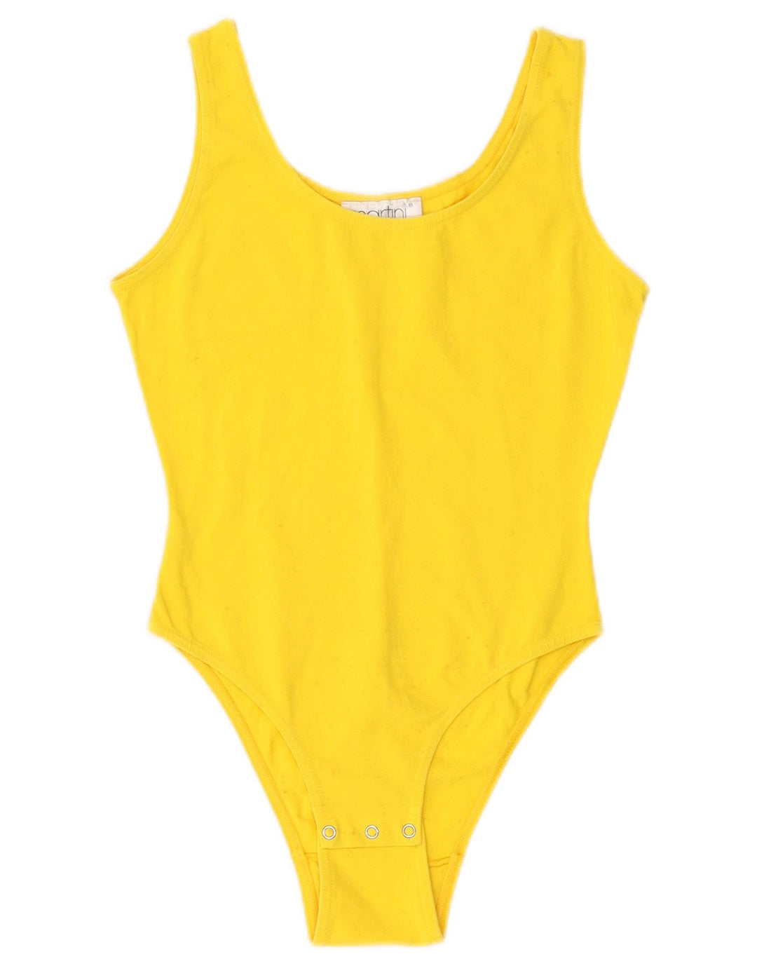 Body vintage pentru femei UK 6 XS Galben