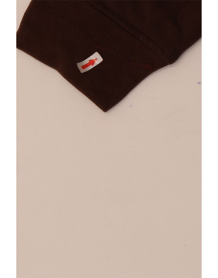 Hanorac pentru bărbați Eddie Bauer, cu fermoar, bumbac maro 2XL
