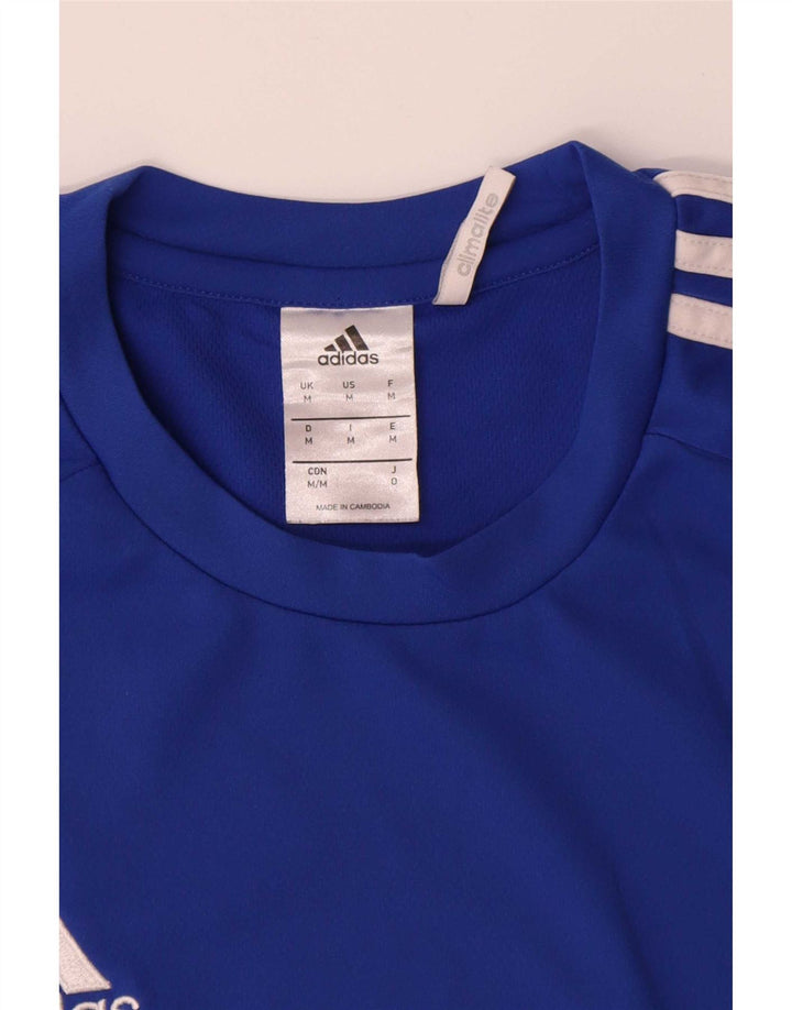 Tricou Adidas Climalite pentru bărbați Top Medium Blue Poliester