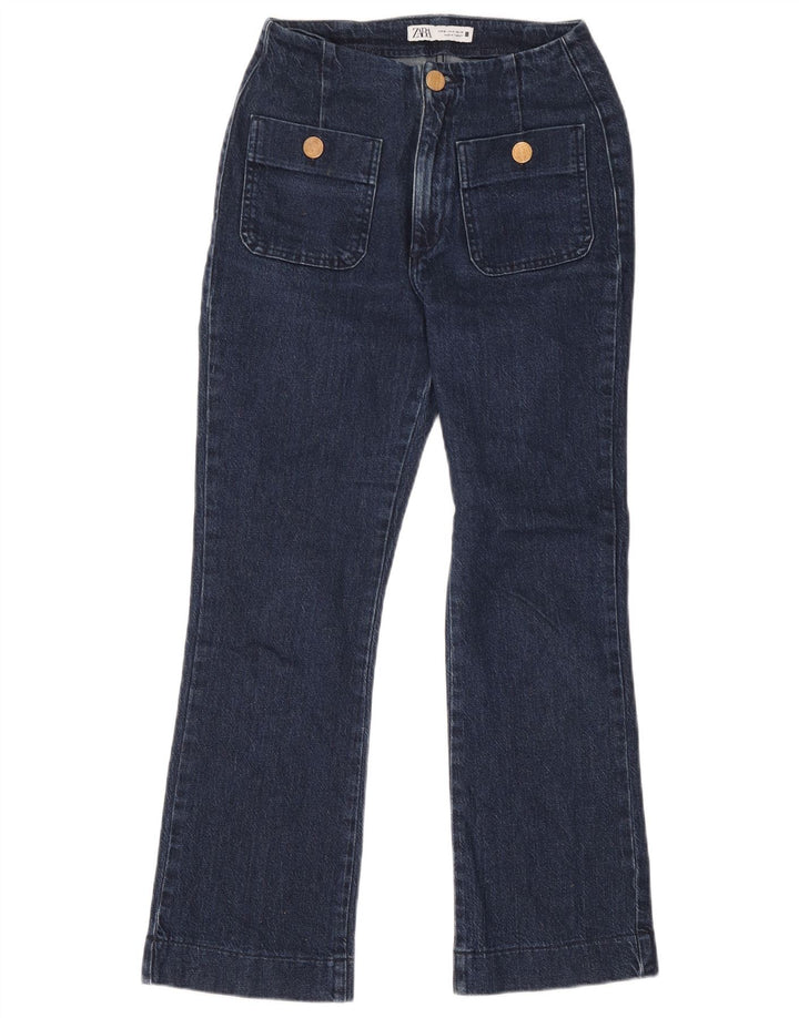 Blugi Zara Femei Bootcut EU 36 XS W26 L28 Bleumarin