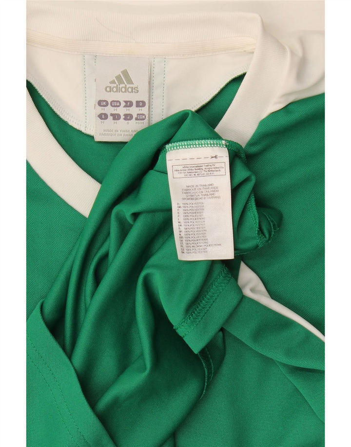 Tricou Adidas Climalite pentru bărbați Top Mediu Verde Poliester Colorblock