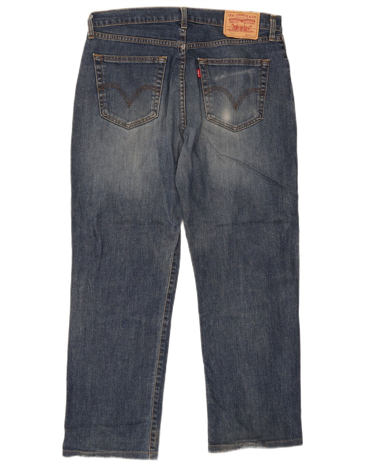 Blugi drepti pentru bărbați Levi's 751 W36 L29 Bumbac bleumarin